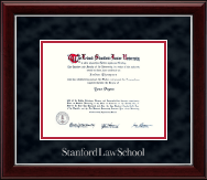 Stanford University diploma frame - Silver Embossed Diploma Frame in Gallery Silver