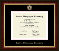 Central Washington University Masterpiece Medallion Diploma Frame in Murano