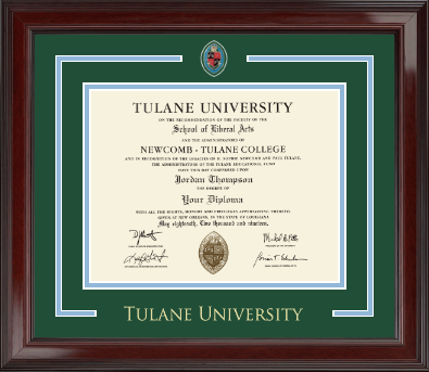 Tulane University diploma frame - Showcase Edition Diploma Frame in Encore