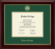 Keuka College Gold Embossed Diploma Frame in Gallery