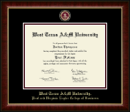 West Texas A&M University diploma frame - Masterpiece Medallion Diploma Frame in Murano