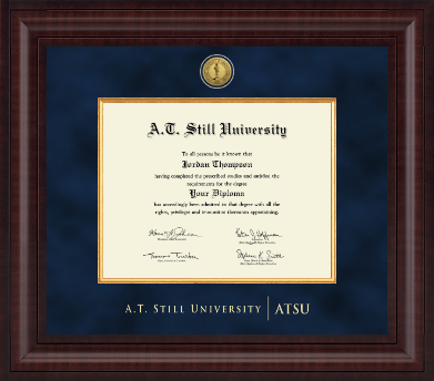 A.T. Still University diploma frame - Presidential Gold Engraved Diploma Frame in Premier