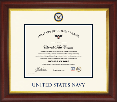United States Navy certificate frame - Dimensions Certificate Frame in Redding