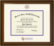 Prairie View A&M University Dimensions Diploma Frame in Westwood