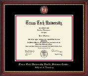 Texas Tech University Health Sciences Center diploma frame - Masterpiece Medallion Diploma Frame in Kensington Gold