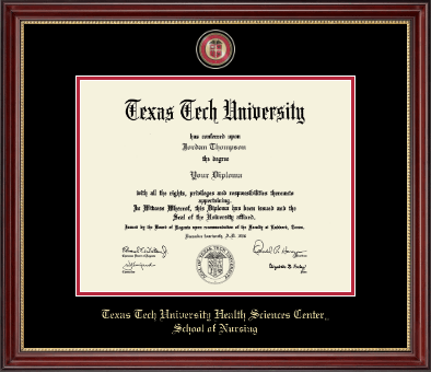 Texas Tech University Health Sciences Center diploma frame - Masterpiece Medallion Diploma Frame in Kensington Gold