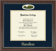 Hamilton College Campus Cameo Diploma Frame in Chateau