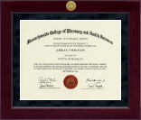 Massachusetts College of Pharmacy & Health Sciences diploma frame - Millennium Gold Engraved Diploma Frame in Cordova