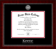 Keene State College Silver Engraved Medallion Diploma Frame in Sutton