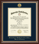 University of South Carolina Aiken diploma frame - Gold Engraved Medallion Diploma Frame in Hampshire