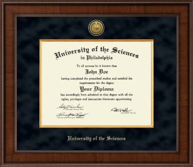 University of the Sciences in Philadelphia diploma frame - Presidential Gold Engraved Diploma Frame in Madison