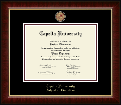 Capella University diploma frame - Masterpiece Medallion Diploma Frame in Murano