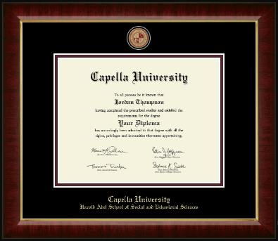 Capella University diploma frame - Masterpiece Medallion Diploma Frame in Murano