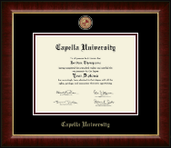 Capella University Masterpiece Medallion Diploma Frame in Murano