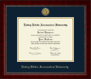 Embry-Riddle Aeronautical University diploma frame - Gold Engraved Medallion Diploma Frame in Sutton
