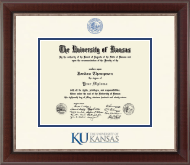 The University of Kansas Dimensions Diploma Frame in Chateau