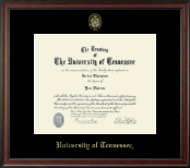 The University of Tennessee Knoxville Gold Embossed Diploma Frame in Studio