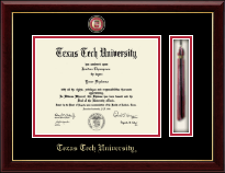 Texas Tech University Tassel Masterpiece Medallion Edition Diploma Frame in Gallery
