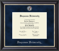 Duquesne University diploma frame - Regal Edition Diploma Frame in Noir