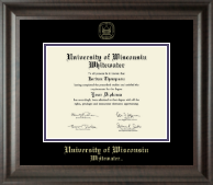 University of Wisconsin Whitewater Gold Embossed Diploma Frame in Acadia