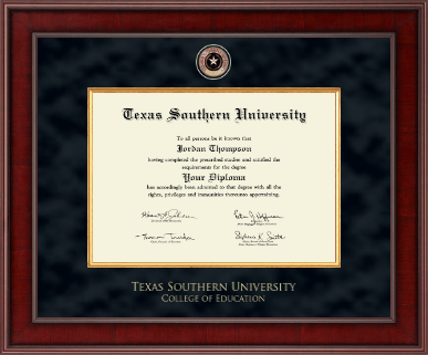 Texas Southern University diploma frame - Presidential Masterpiece Diploma Frame in Jefferson
