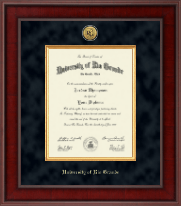 University of Rio Grande Presidential Gold Engraved Diploma Frame in Jefferson