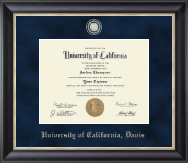 University of California Davis Regal Edition Diploma Frame in Noir
