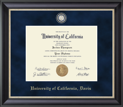 University of California Davis diploma frame - Regal Edition Diploma Frame in Noir