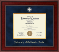 University of California Davis Presidential Masterpiece Diploma Frame in Jefferson