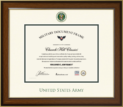 United States Army certificate frame - Dimensions Certificate Frame in Westwood