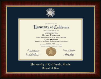 University of California Davis diploma frame - Masterpiece Medallion Diploma Frame in Murano