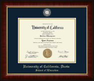 University of California Davis diploma frame - Masterpiece Medallion Diploma Frame in Murano