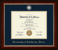University of California Davis Masterpiece Medallion Diploma Frame in Murano