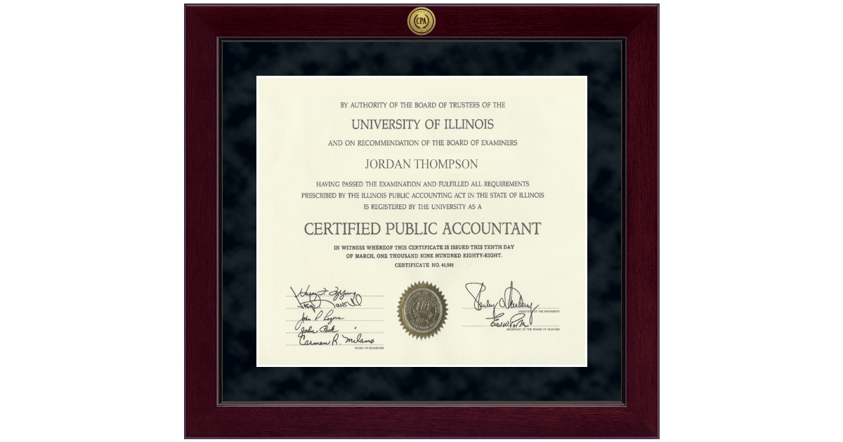 15"x17" Millennium Gold Engraved Certificate Frame in Cordova