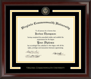 Virginia Commonwealth University Showcase Edition Diploma Frame in Encore