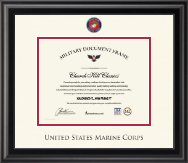 United States Marine Corps certificate frame - Dimensions Certificate Frame in Midnight