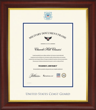 United States Coast Guard certificate frame - Dimensions Certificate Frame in Redding