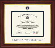 United States Air Force Dimensions Certificate Frame in Redding