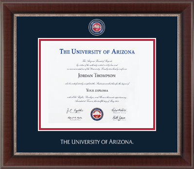 The University of Arizona diploma frame - Masterpiece Medallion Diploma Frame in Chateau