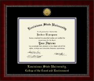 Louisiana State University diploma frame - Gold Engraved Medallion Diploma Frame in Sutton