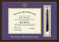 Louisiana State University Tassel Edition Diploma Frame in Delta