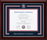 The University of Arizona Showcase Edition Diploma Frame in Gallery Silver