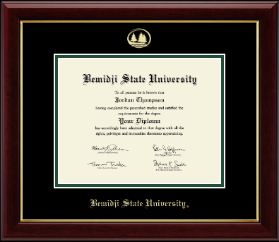 Bemidji State University diploma frame - Gold Embossed Diploma Frame in Gallery