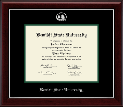 Bemidji State University diploma frame - Silver Embossed Diploma Frame in Gallery Silver