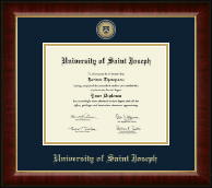 University of Saint Joseph in Connecticut diploma frame - Masterpiece Medallion Diploma Frame in Murano