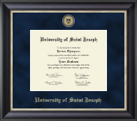 University of Saint Joseph in Connecticut diploma frame - Regal Edition Diploma Frame in Noir
