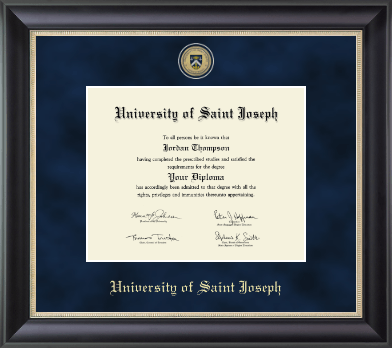 University of Saint Joseph in Connecticut diploma frame - Regal Edition Diploma Frame in Noir