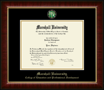 Marshall University diploma frame - Masterpiece Medallion Diploma Frame in Murano