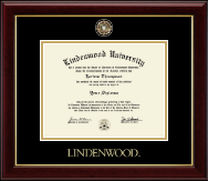 Lindenwood University diploma frame - Masterpiece Medallion Diploma Frame in Gallery