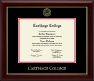 Carthage College diploma frame - Gold Embossed Diploma Frame in Gallery
